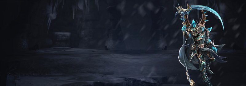 Nix, el señor de Nixies Lake, con su guadaña de hielo en la caverna helada